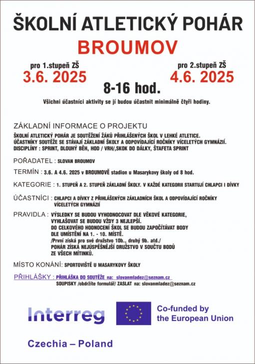 Atletický pohár projekt VDNH